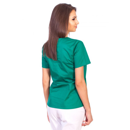 Bluza Imprimata - Green Blossom Fashion Stretch