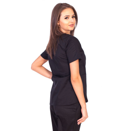 Bluza Imprimata - Black Blossom Fashion Stretch