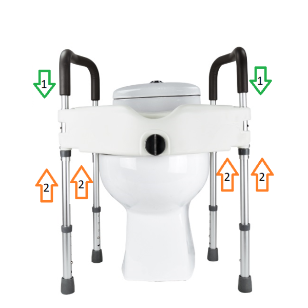 INALTATOR WC CU PICIOARE SI SUPORT BRATE 12 CM...