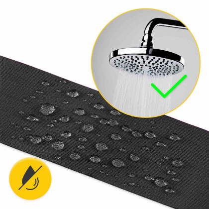 Bandaj kinesiologic 5 cm x 5 m 4FIZJO - Neagra