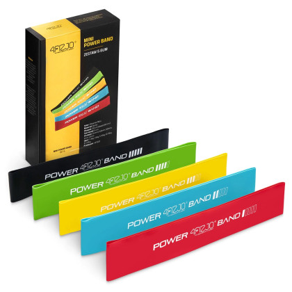 Set de 5 benzi elastice de exerciții MINI POWER BAND
