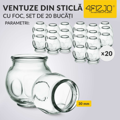 SET VENTUZE STICLA X 20 BUC 30 MM